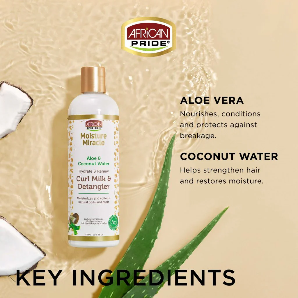Curl Milk & Detangler 354ml - AFRICAN PRIDE - Image 3