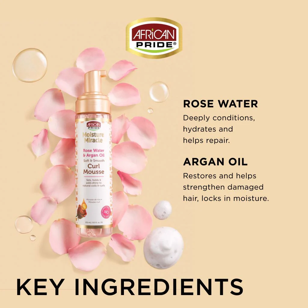 AFRICAN PRIDE MOISTURE MIRACLE – Curl Mousse 251ml - Image 3