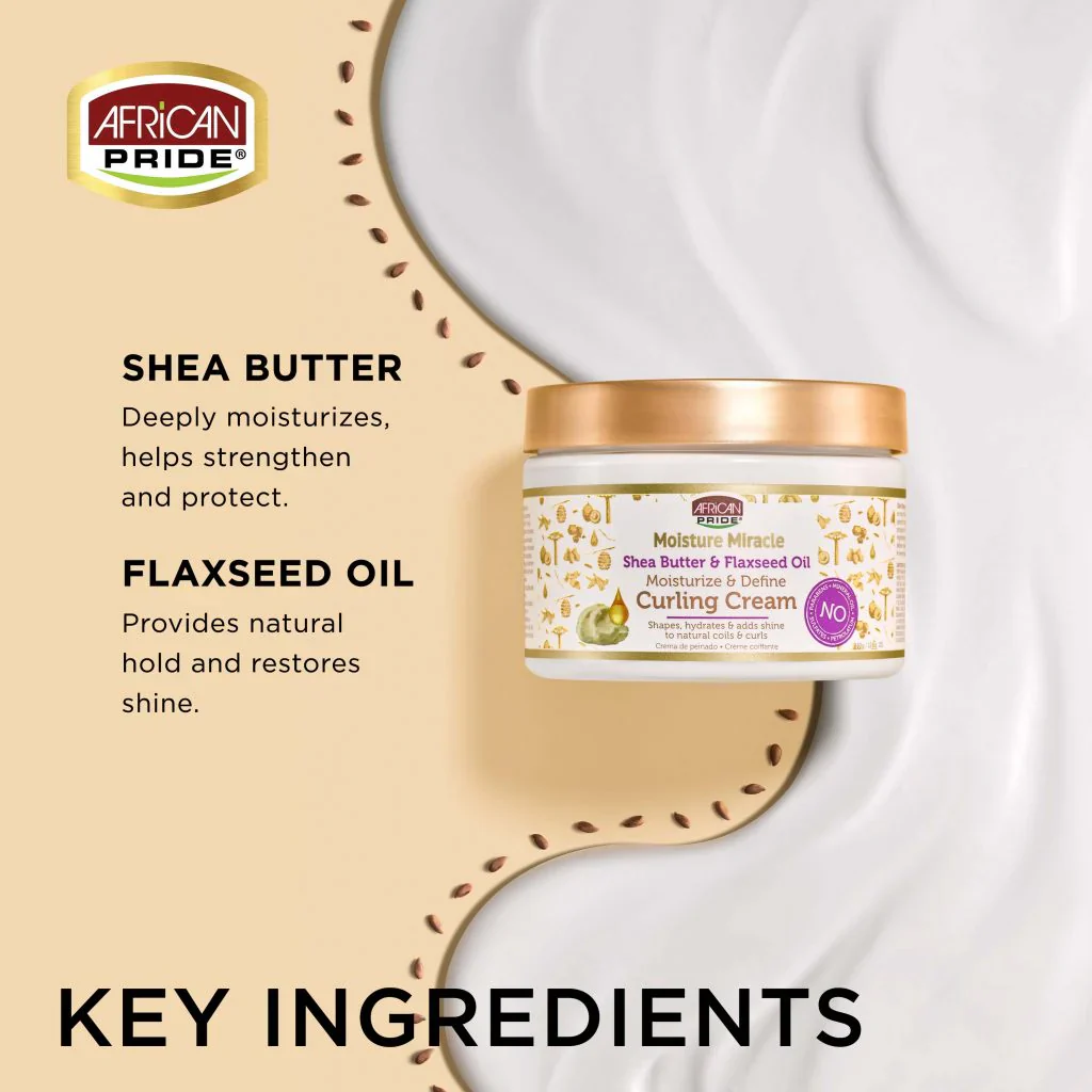 AFRICAN PRIDE MOISTURE MIRACLE – Curling Cream 340g - Image 3