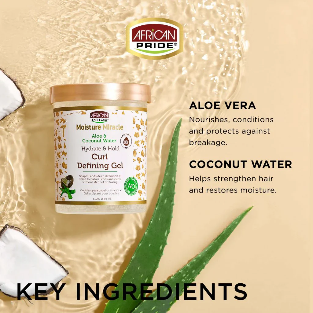 Gelée Activateur Boucles 510g - AFRICAN PRIDE MOISTURE MIRACLE - Image 3