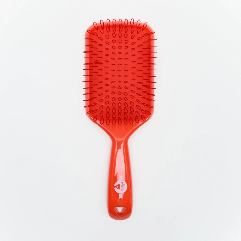 CRAZY POUSS – Brosse Démêlante (Rouge et Blanc/Rouge)