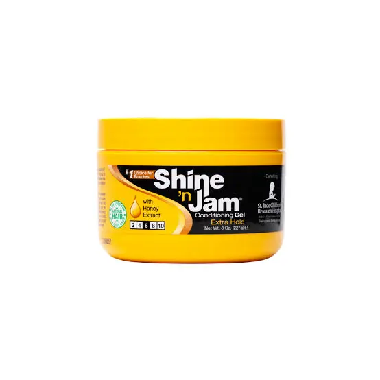 Shine N' Jam Ampro Conditioning Gel Extra Hold (HONEY) - Image 2