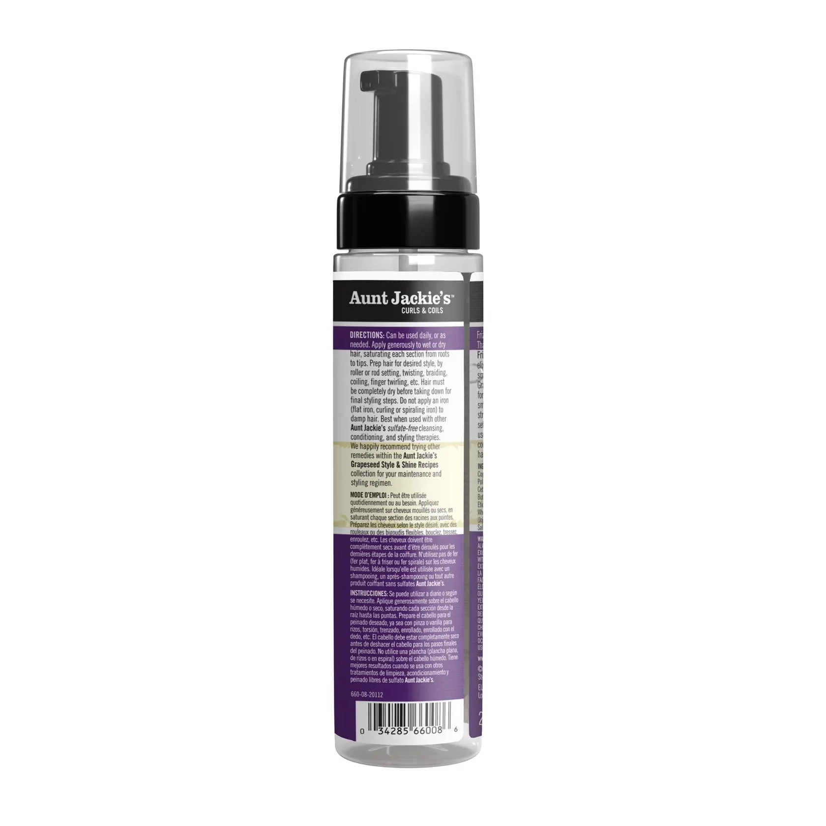 Mousse Coiffante FLAXSEED Frizz Patrol 244ml - AUNT JACKIE'S - Image 2