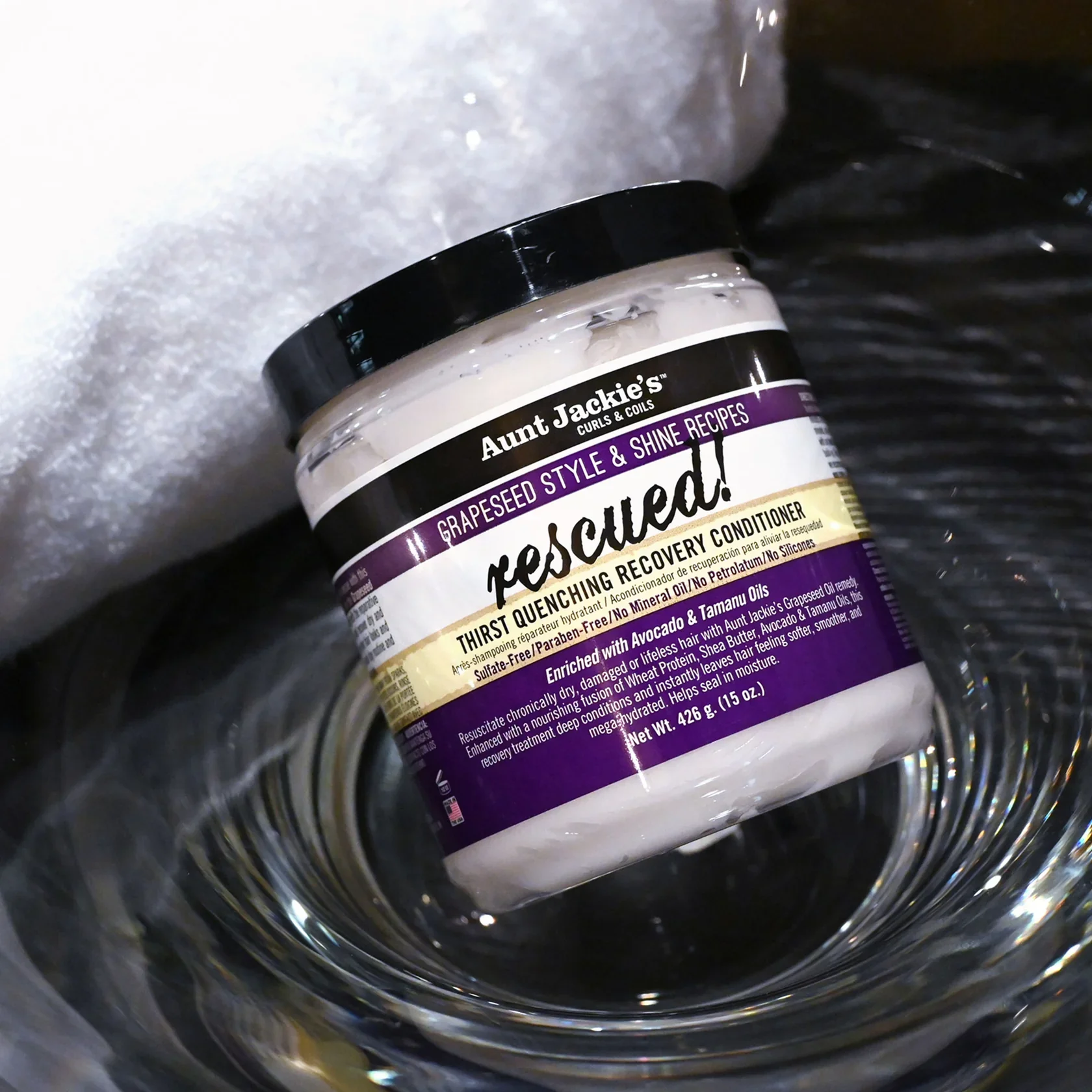 Masque Reconstructeur au Raisin & Avocat Rescued Recovery Conditioner 426g - AUNT JACKIE'S - Image 2