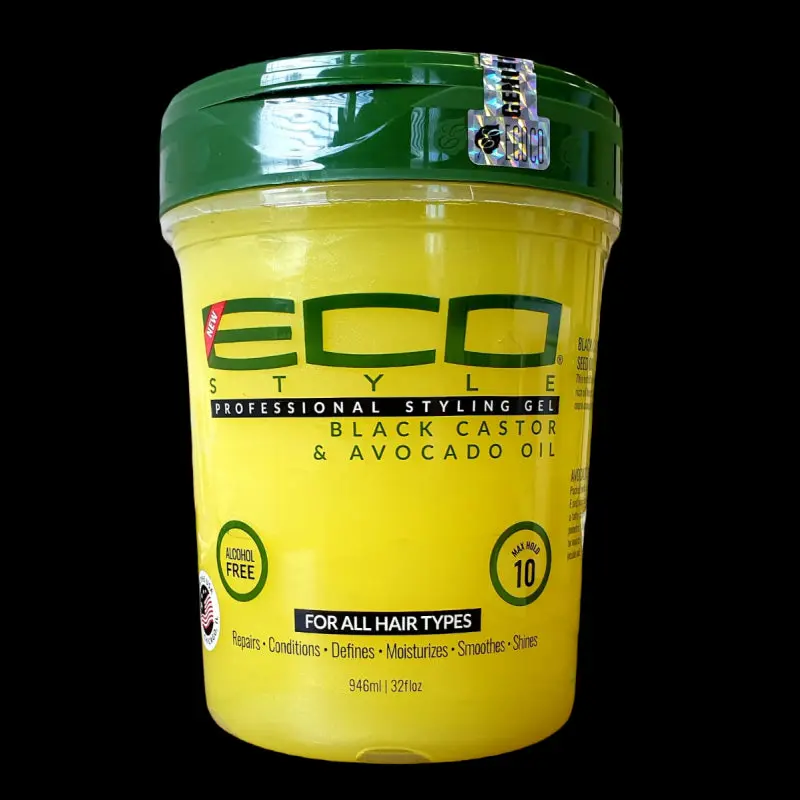Gel Coiffant BLACK CASTOR & AVOCADO OIL 946ml - ECO STYLER