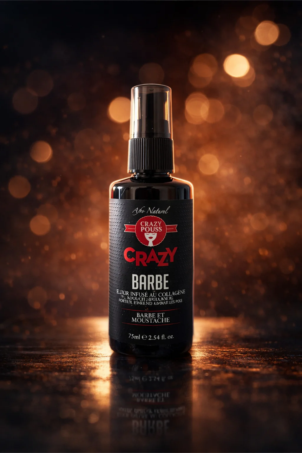Elixir Barbe Moustache au Collagène 75ml - CRAZY POUSS - Image 2