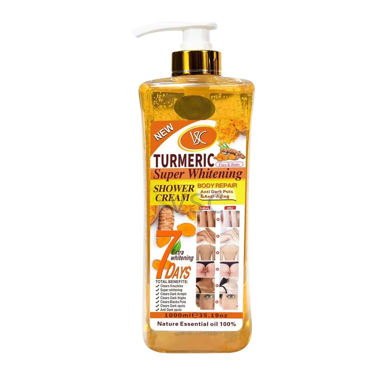 Gel Douche Curcuma 1000ml - VEET GOLD