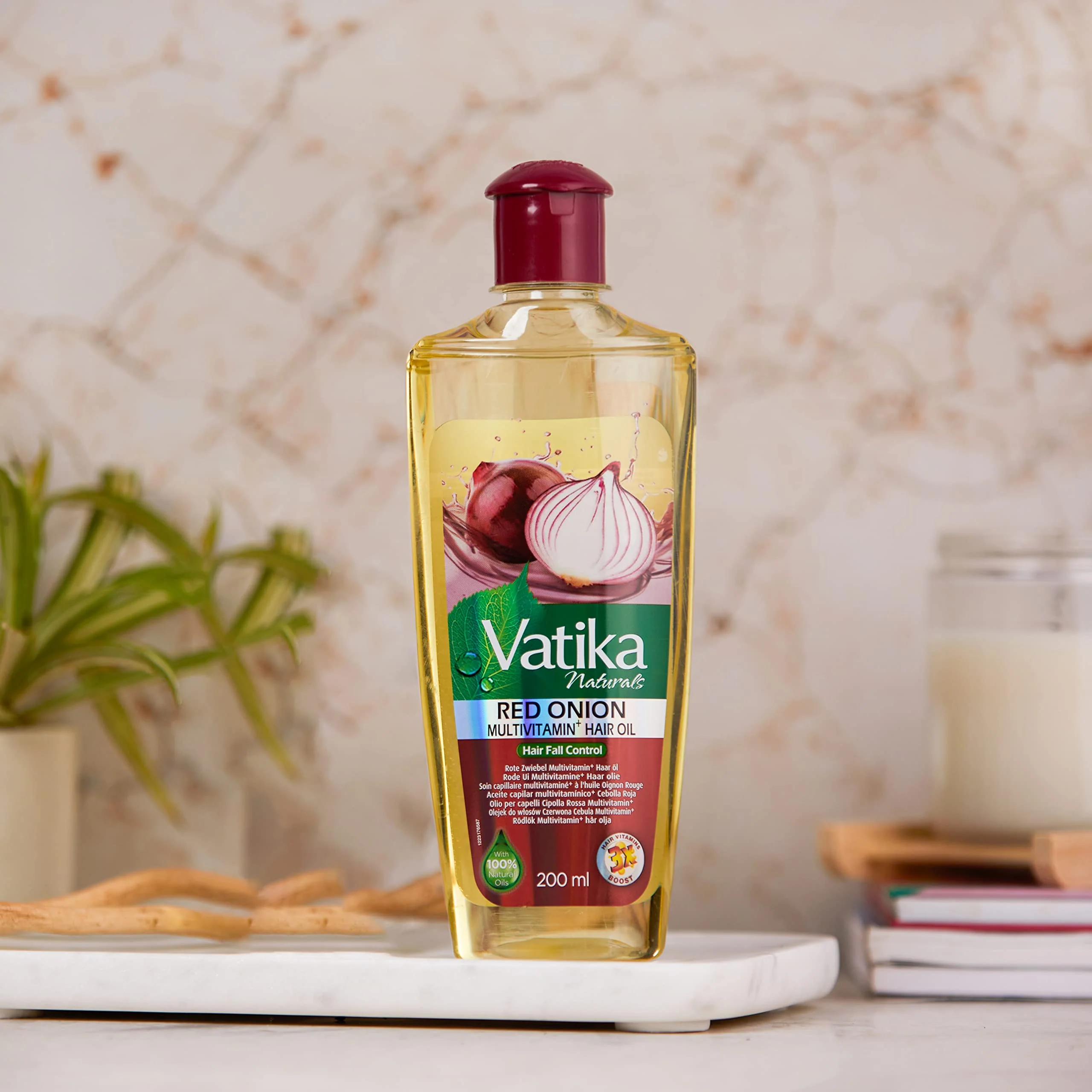 Huile RED ONION 200ml - VATIKA - Image 2