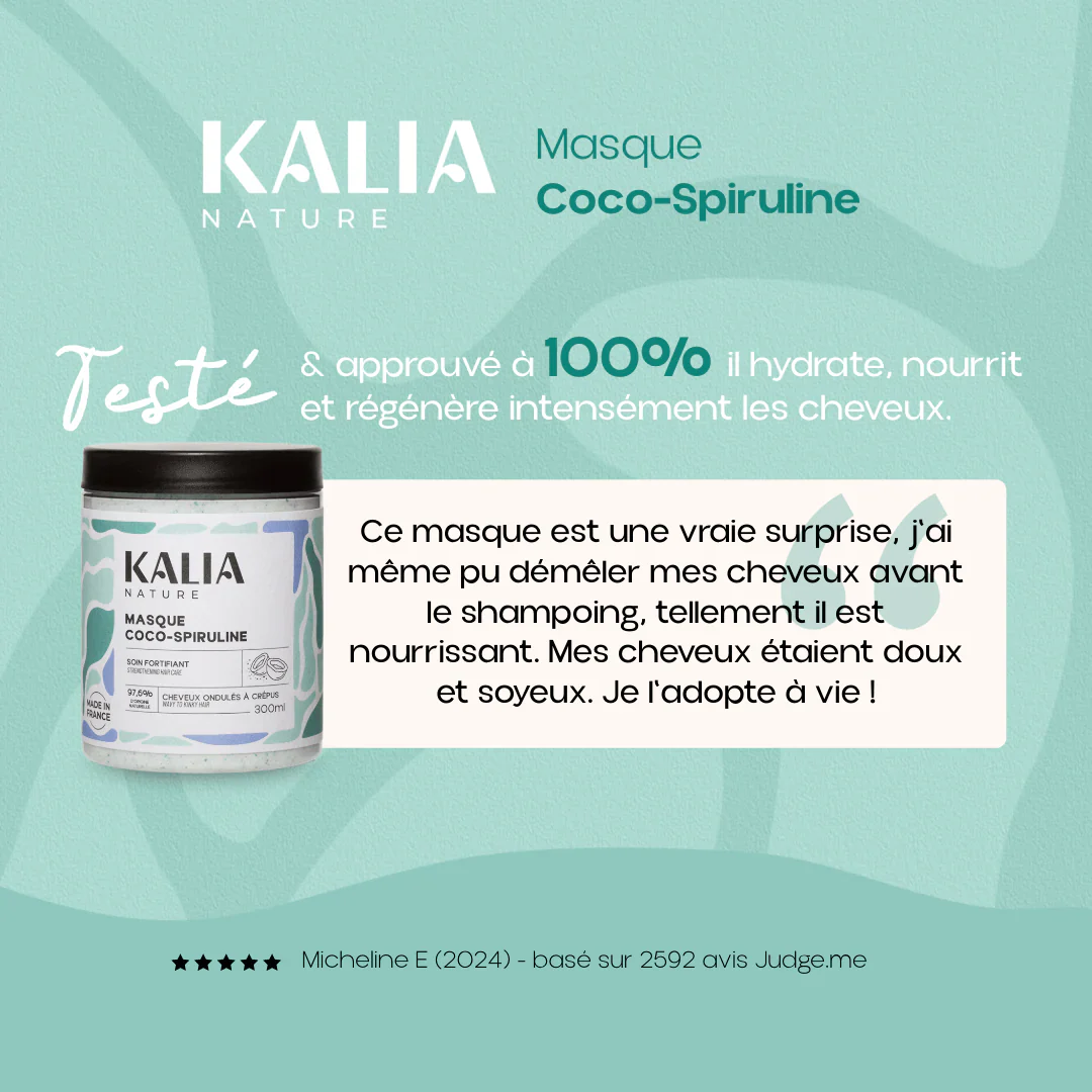 Masque Coco Spiruline 300g - KALIA NATURE - Image 2