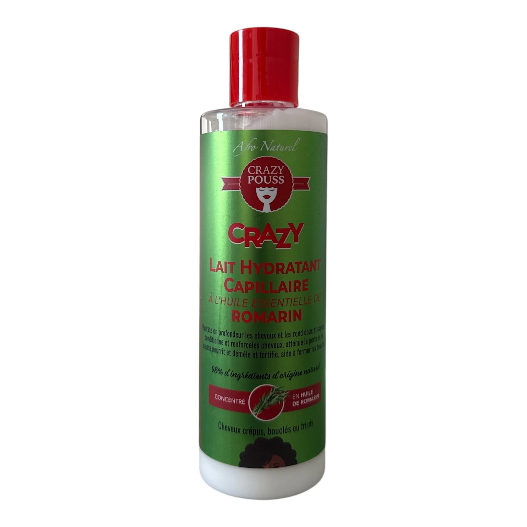 Lait Capillaire Romarin 250ml - CRAZY POUSS