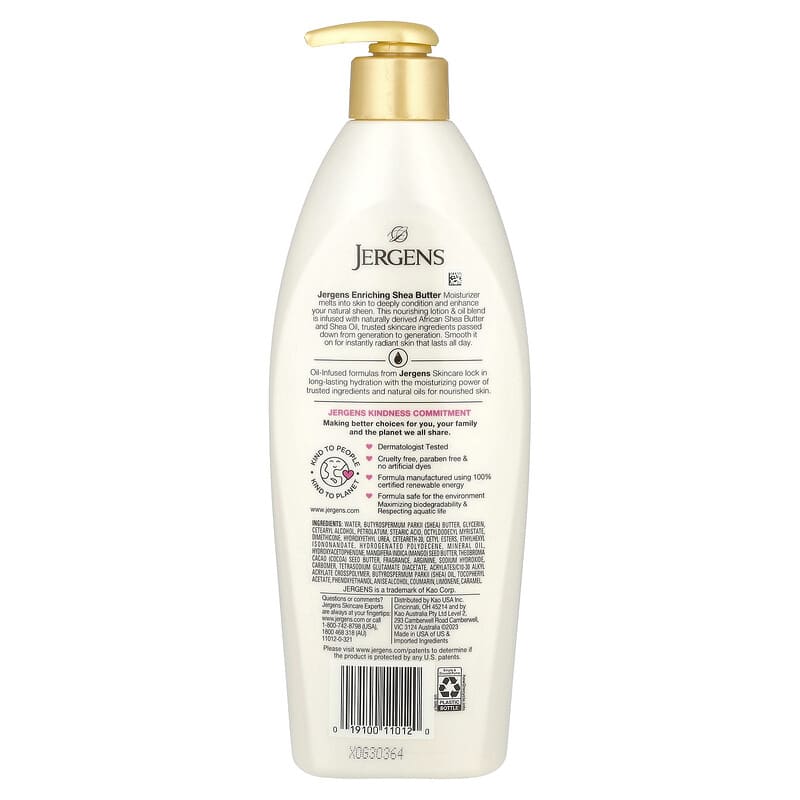 Lait Corporel Shea Butter 496ml - JERGENS - Image 2