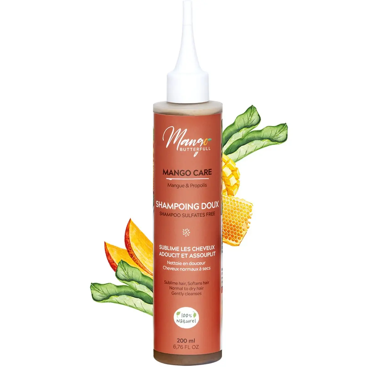 Shampoing Doux MANGO CARE 200ml - MANGO BUTTERFULL
