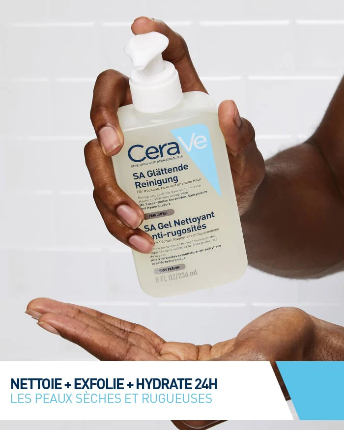 SA Gel Nettoyant Anti Rugosité 236ml - CERAVE - Image 2