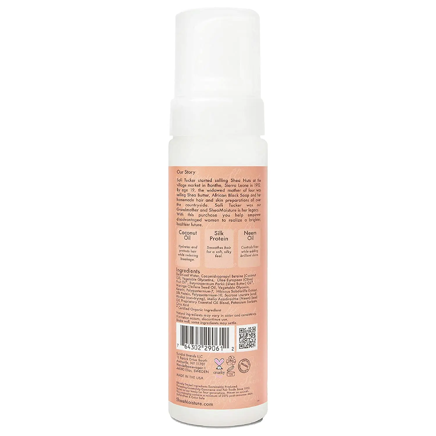 Mousse Coiffante Frizz-Free Hibiscus & Coco 220ml - SHEA MOISTURE - Image 2
